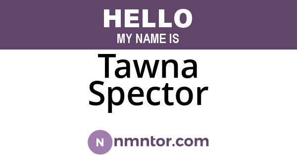 Tawna Spector