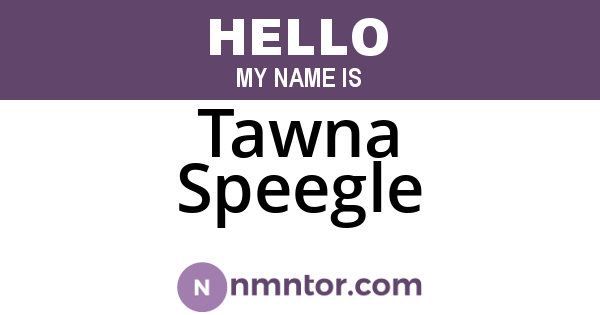 Tawna Speegle