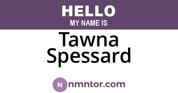 Tawna Spessard