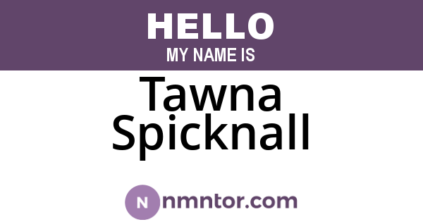 Tawna Spicknall