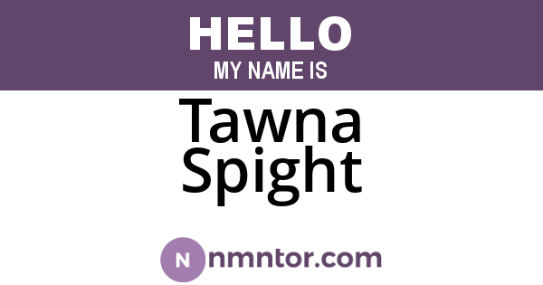 Tawna Spight