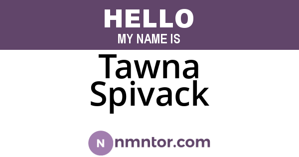 Tawna Spivack