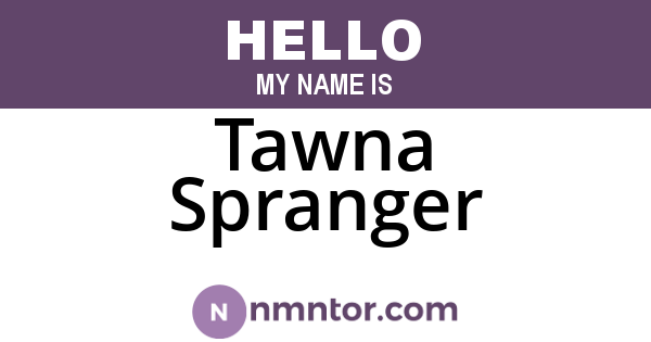 Tawna Spranger