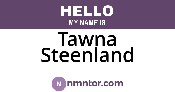 Tawna Steenland