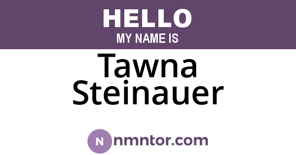 Tawna Steinauer