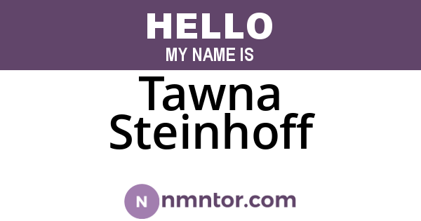 Tawna Steinhoff