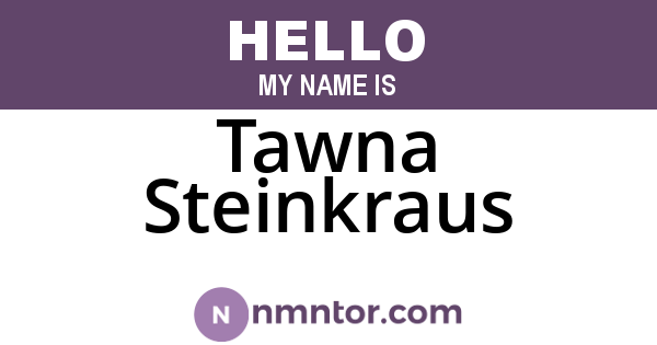 Tawna Steinkraus