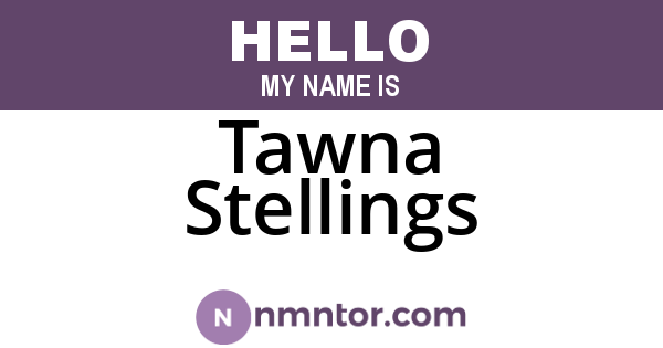 Tawna Stellings