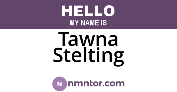 Tawna Stelting