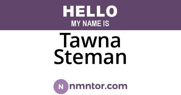 Tawna Steman