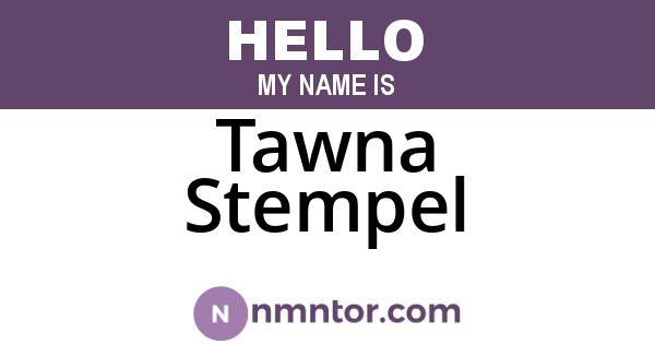 Tawna Stempel