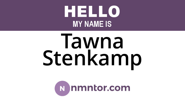 Tawna Stenkamp