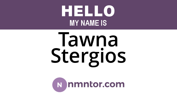 Tawna Stergios