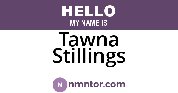 Tawna Stillings