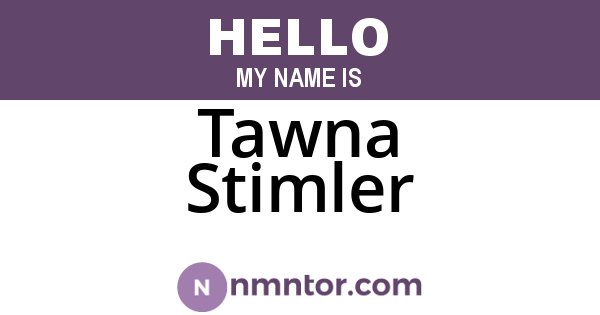 Tawna Stimler