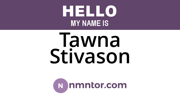 Tawna Stivason