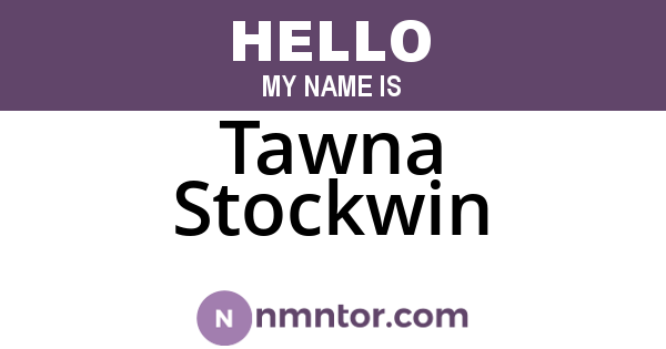 Tawna Stockwin