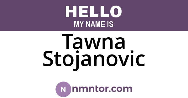 Tawna Stojanovic