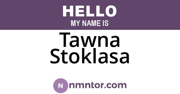 Tawna Stoklasa