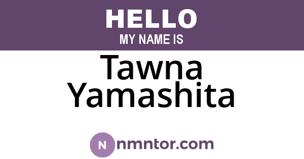 Tawna Yamashita