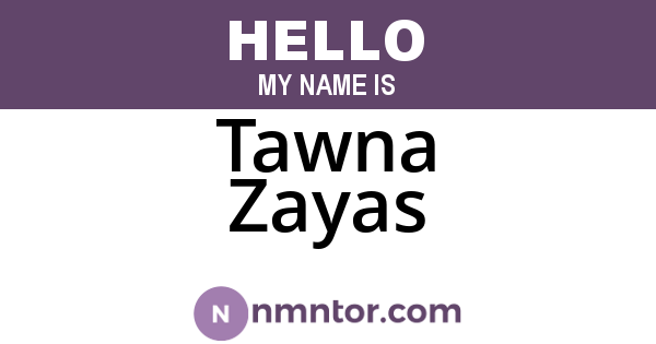 Tawna Zayas