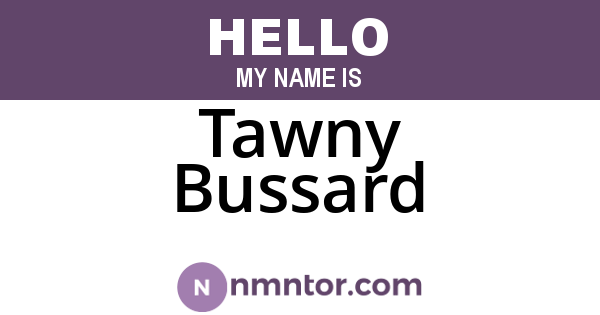 Tawny Bussard