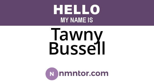 Tawny Bussell