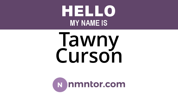 Tawny Curson