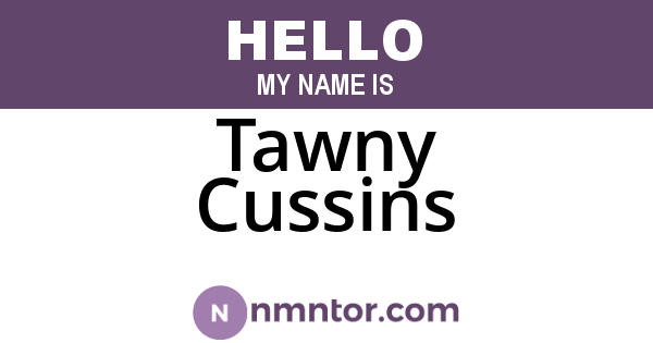 Tawny Cussins