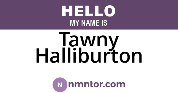 Tawny Halliburton