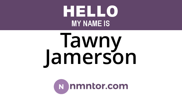 Tawny Jamerson