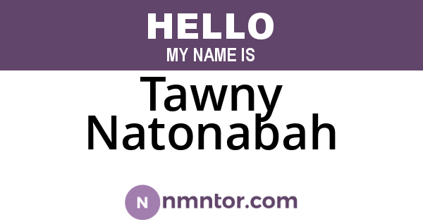 Tawny Natonabah