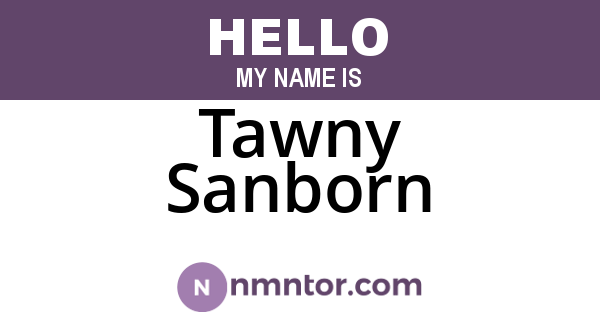 Tawny Sanborn