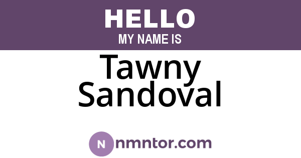 Tawny Sandoval