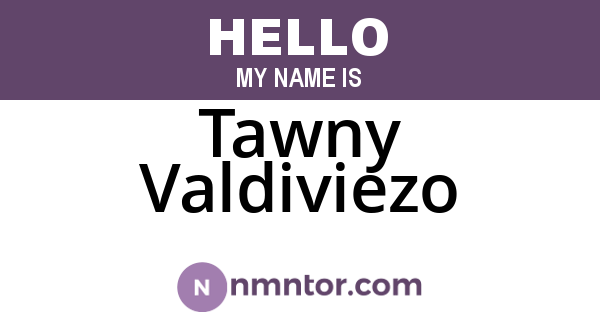 Tawny Valdiviezo