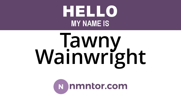 Tawny Wainwright