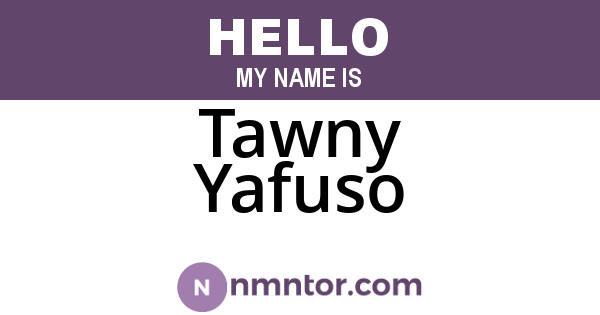 Tawny Yafuso