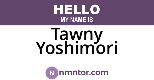 Tawny Yoshimori