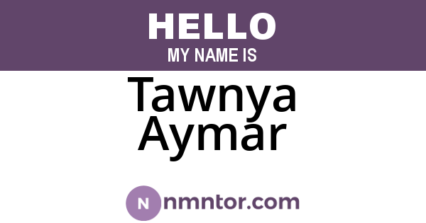 Tawnya Aymar
