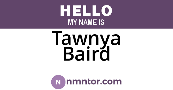 Tawnya Baird