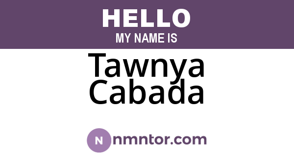 Tawnya Cabada