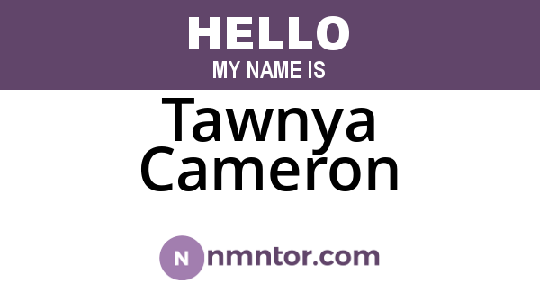 Tawnya Cameron