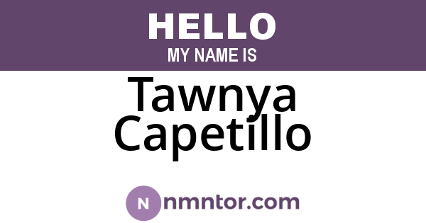 Tawnya Capetillo