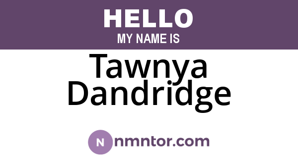 Tawnya Dandridge