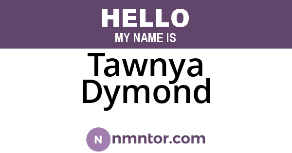 Tawnya Dymond