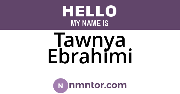 Tawnya Ebrahimi