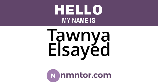 Tawnya Elsayed
