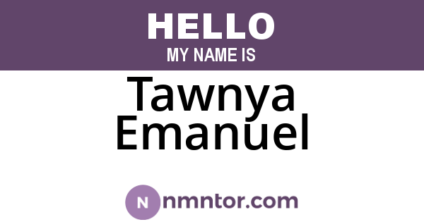 Tawnya Emanuel