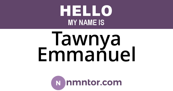 Tawnya Emmanuel