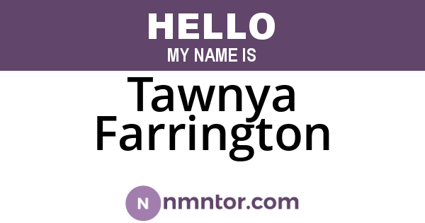 Tawnya Farrington